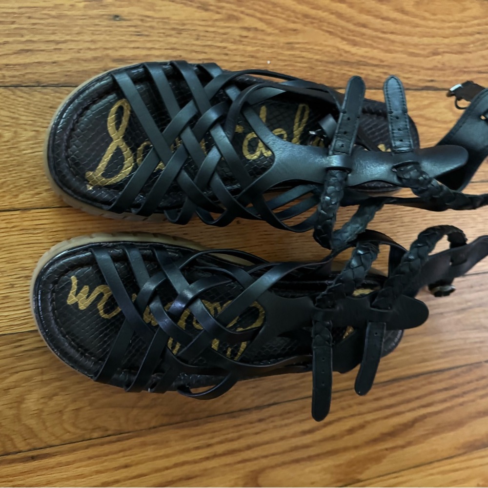 Sam Edelman Black Strappy Sandals